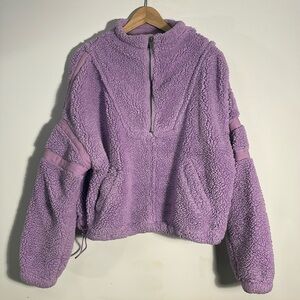 Free People Fuzzy Lavender Pullover Size S